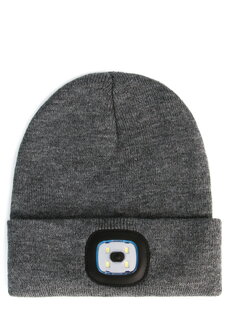 Шапка с фонарем Тeплый свет