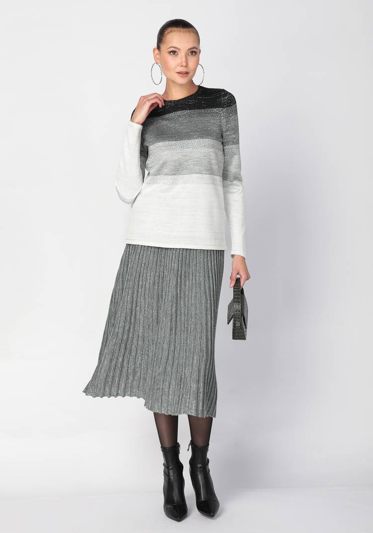 Юбка миди с метанитью шир.  750, рис. 6