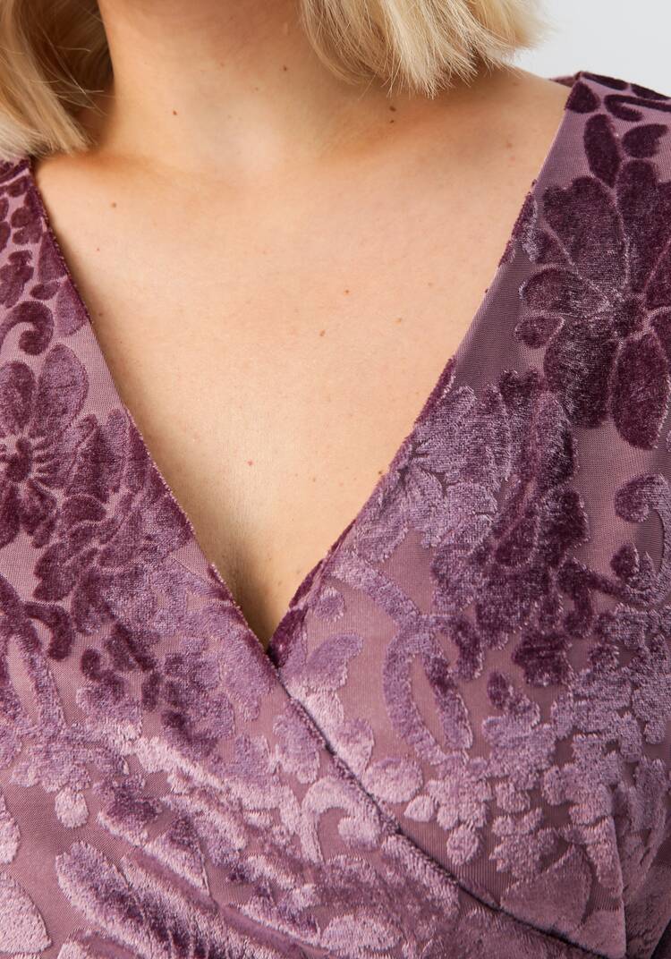 Блуза с цветочным принтом из бархата шир.  750, рис. 12