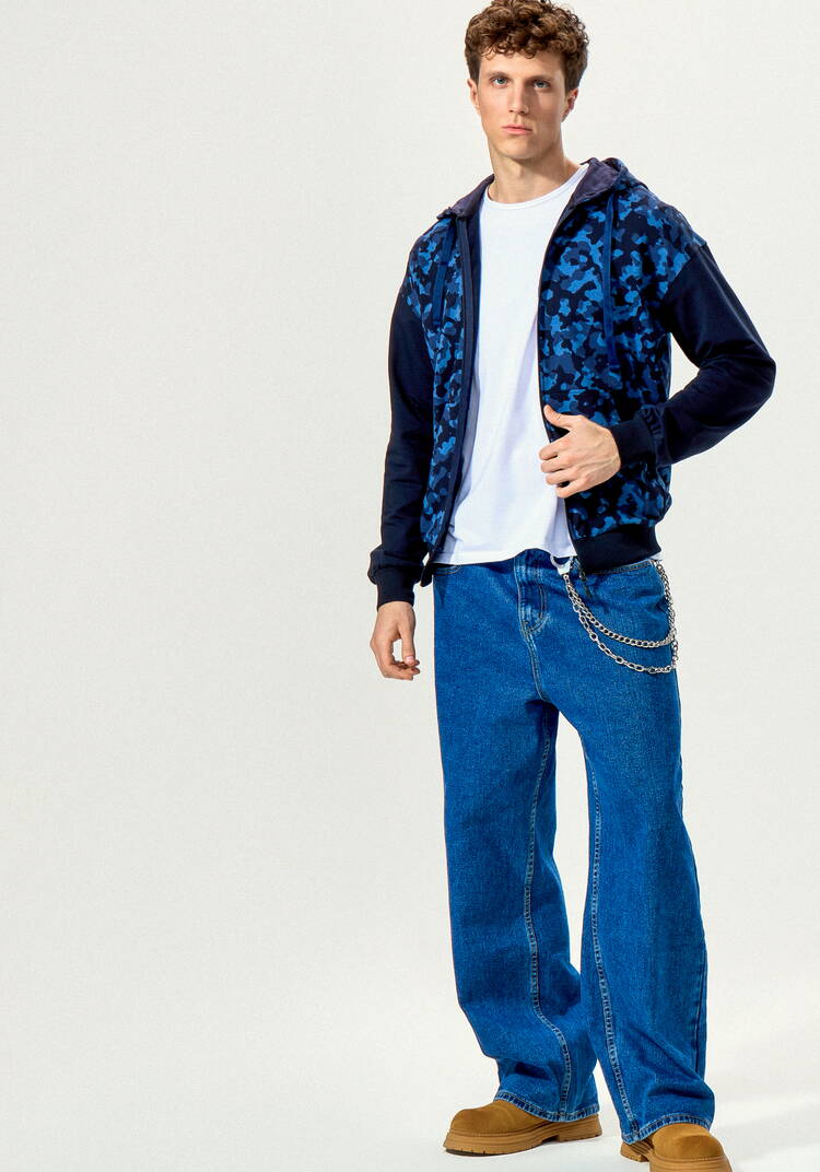 Толстовка с камуфляжным принтом и капюшоном шир.  750, рис. 10