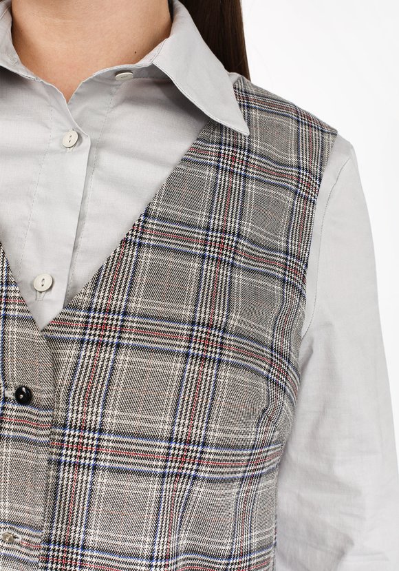 Блуза с имитацией жилетки шир.  580, рис. 8