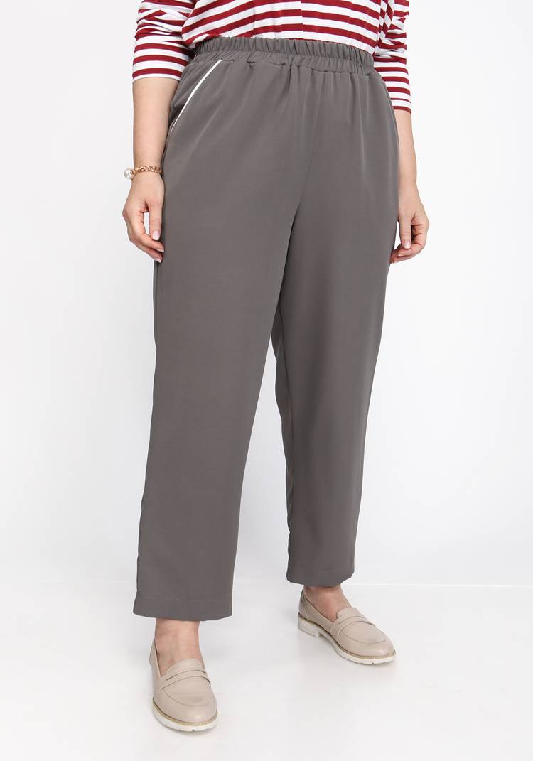 Брюки-бананы свободные шир.  750, рис. 9