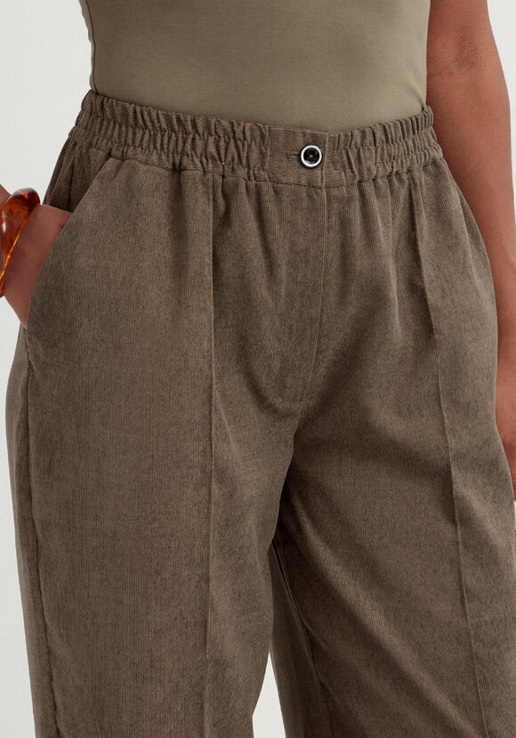 Брюки бананы вельветовые на резинке шир.  580, рис. 20