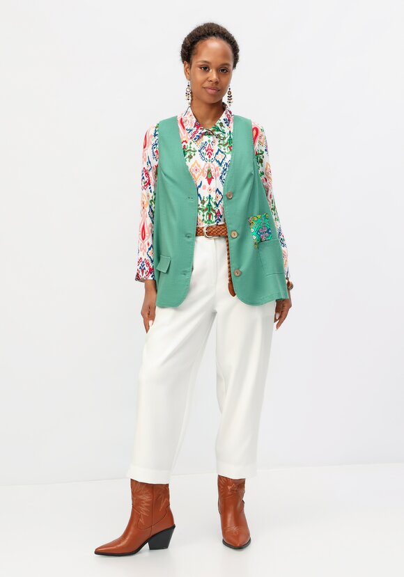 Жилет оригинального дизайна шир.  580, рис. 2