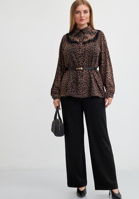 Брюки трикотажные свободного кроя