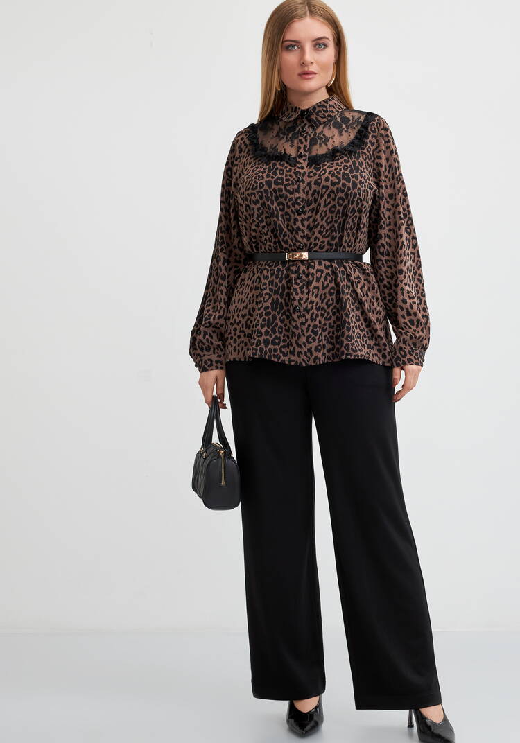 Брюки трикотажные свободного кроя шир.  750, рис. 1