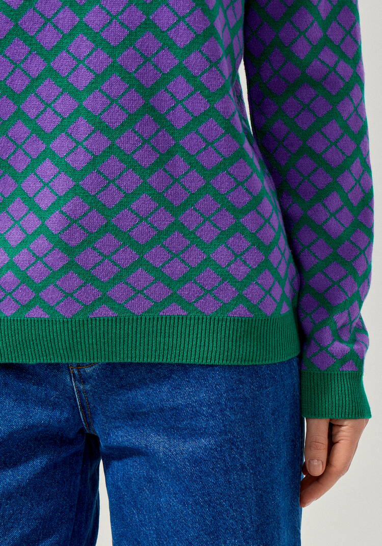 Джемпер женский с V-образным вырезом шир.  750, рис. 18