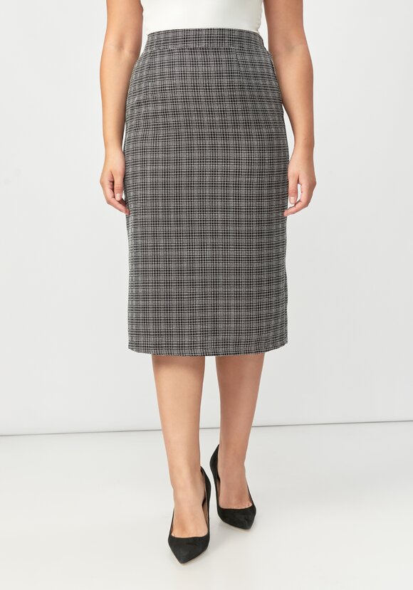 Юбка из фактурной ткани с поясом шир.  580, рис. 4