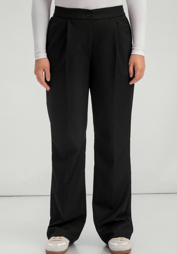 Брюки со стрелками и резинкой по поясу шир.  580, рис. 11