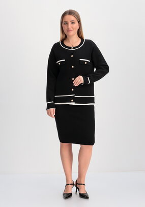 Костюм в стиле олд мани (пиджак и юбка)