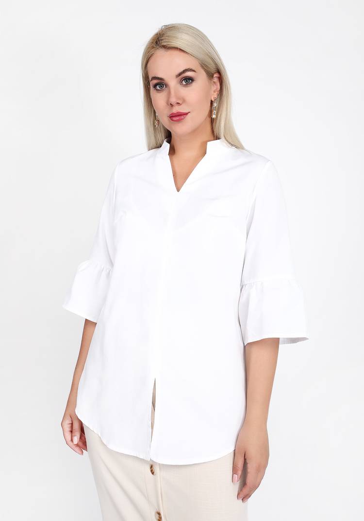 Блуза с расклешенным рукавом А-силуэта шир.  750, рис. 1
