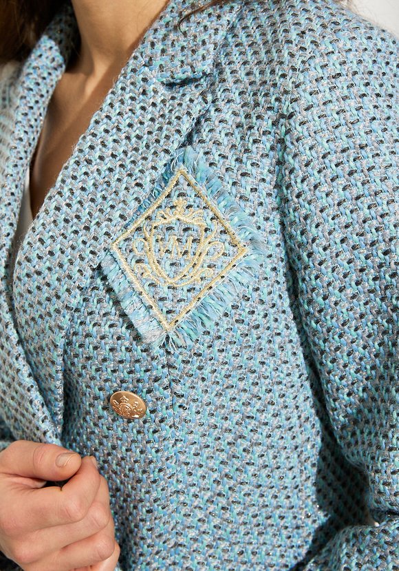 Жакет с клубной вышивкой шир.  580, рис. 9