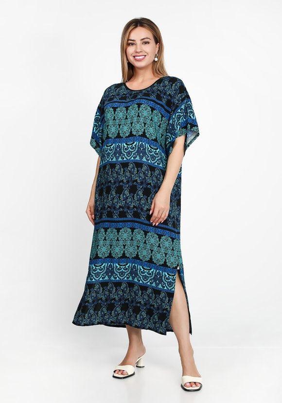 Платье Стильный узор шир.  580, рис. 9