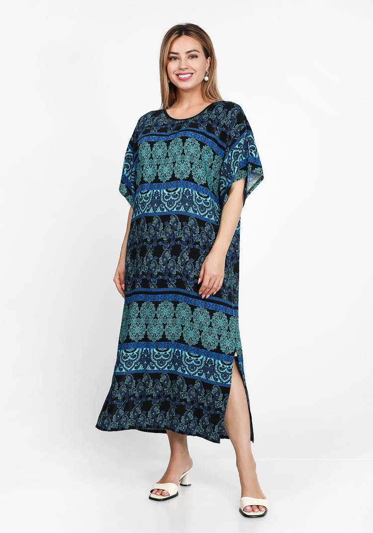 Платье Стильный узор шир.  750, рис. 9