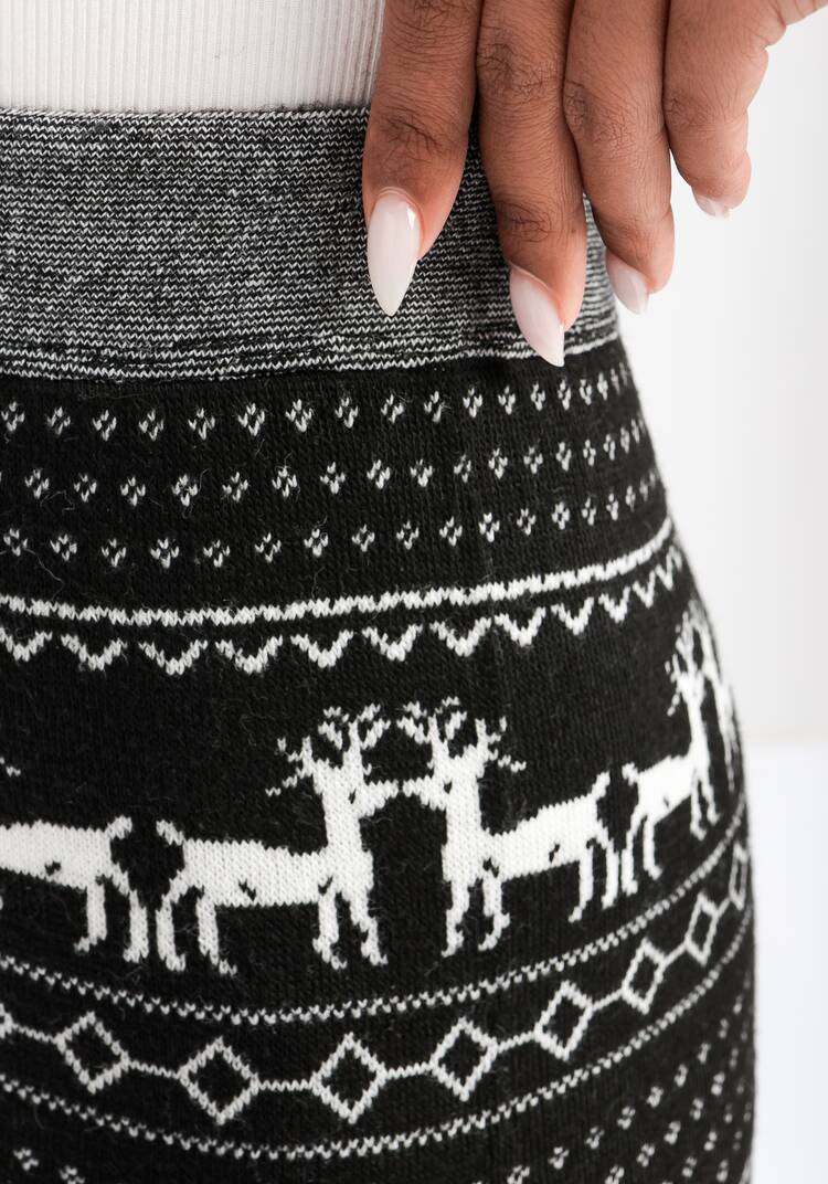 Леггинсы с начесом и зимним орнаментом шир.  750, рис. 11