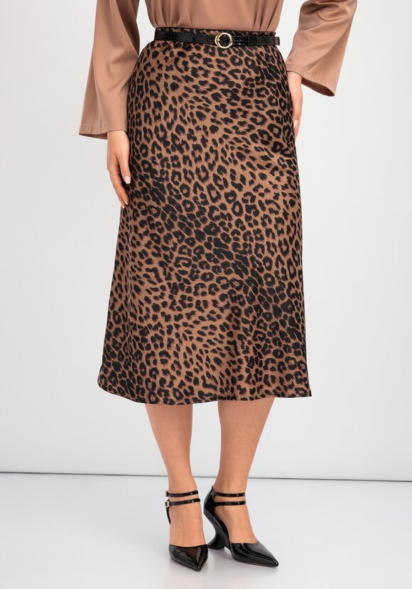 Юбка длины миди с шелком шир.  580, рис. 1