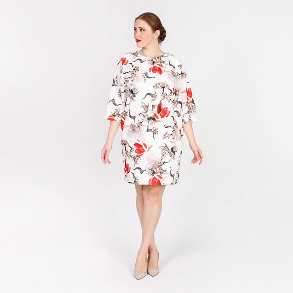 Платье-миди со свободными рукавами шир.  580, рис. 8