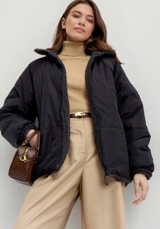 Двусторонняя куртка с высоким воротом