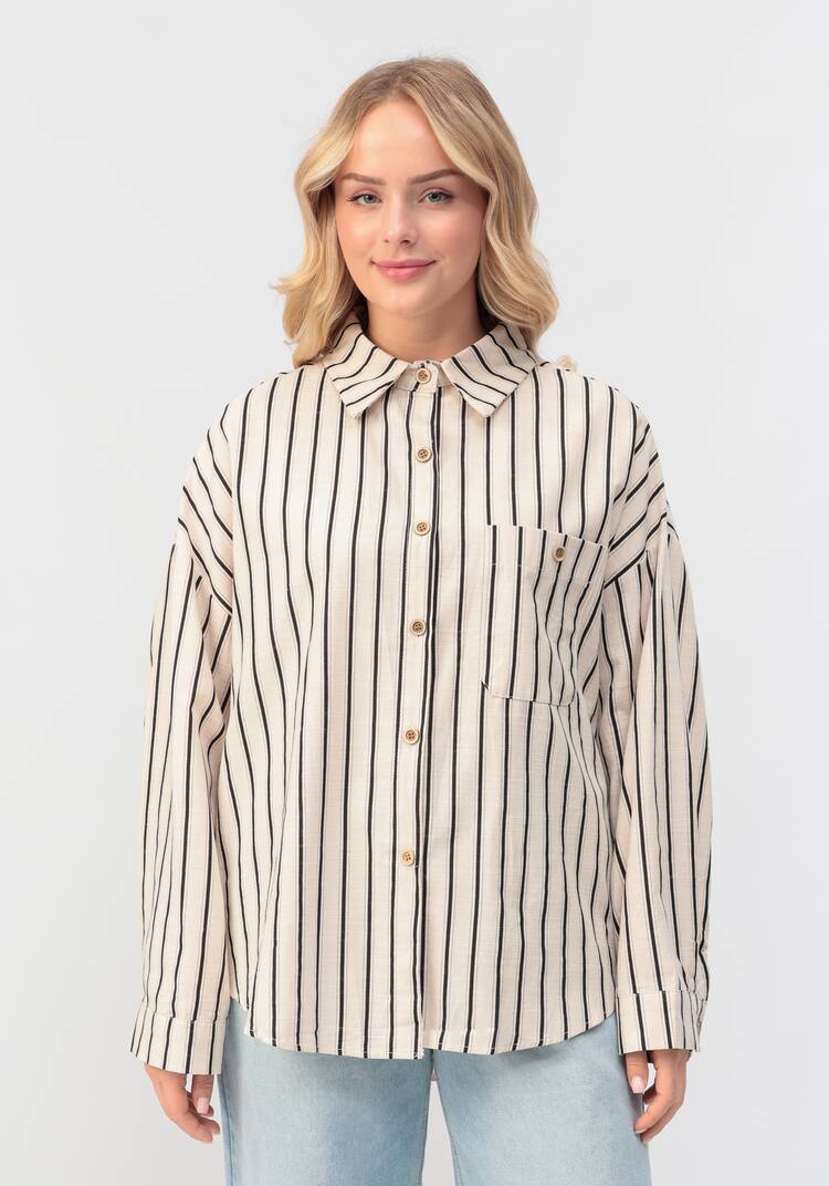 Рубашка Гвен в полоску шир.  750, рис. 12