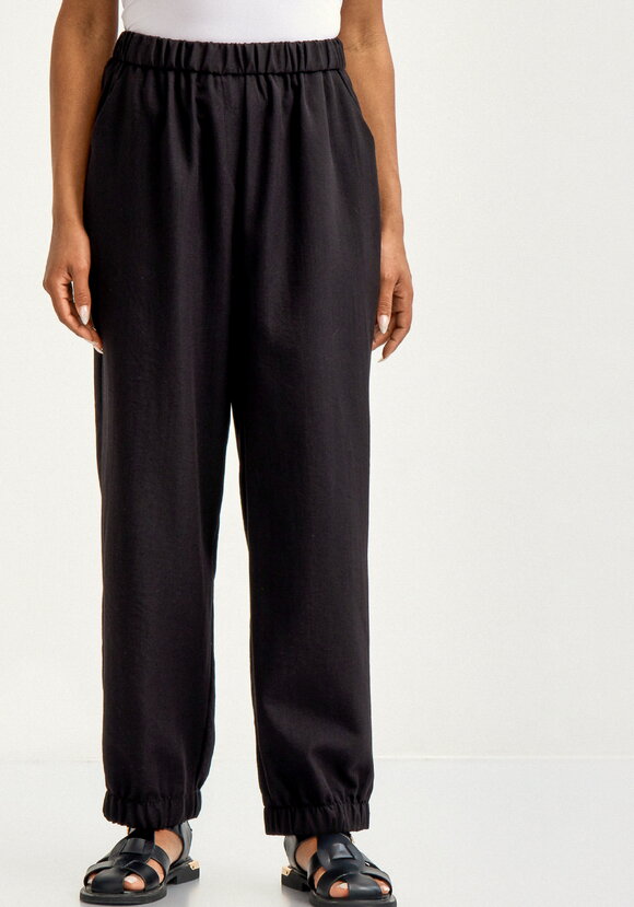 Брюки льняные на резинке по поясу и низу шир.  580, рис. 4