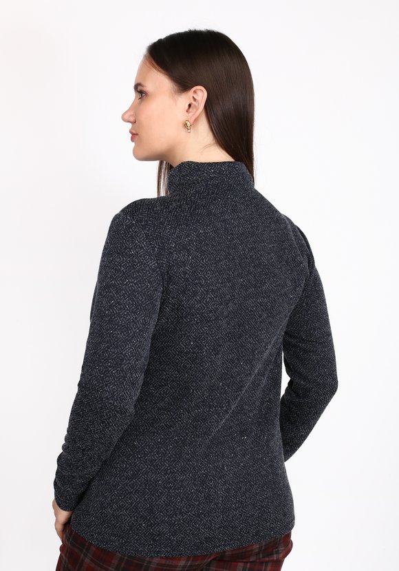 Водолазка базовая с люрексом шир.  580, рис. 10