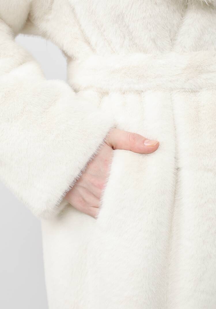 Шуба с леопардовым воротником шир.  750, рис. 23