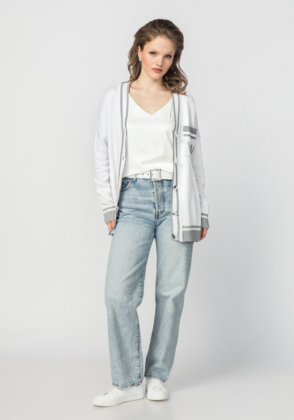 Кардиган с карманом на груди и логотипом шир.  580, рис. 16