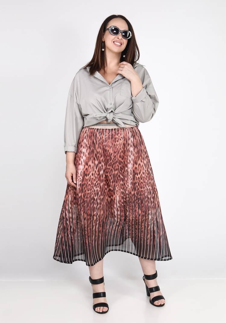 Юбка макси на декоративном поясе-резинке шир.  750, рис. 8