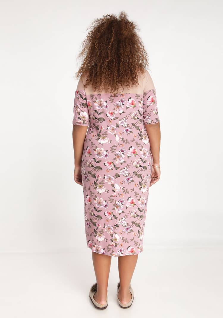 Платье с карманами прямого силуэта на кокетке шир.  750, рис. 2