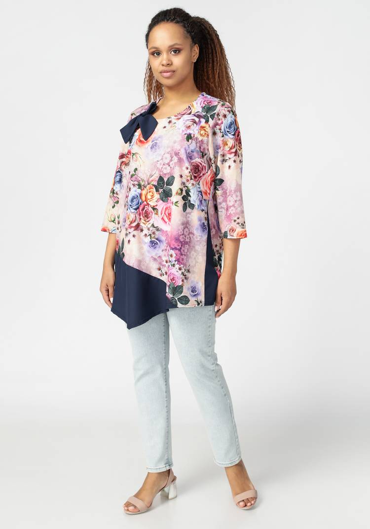 Блуза женская Букет цветов шир.  750, рис. 12