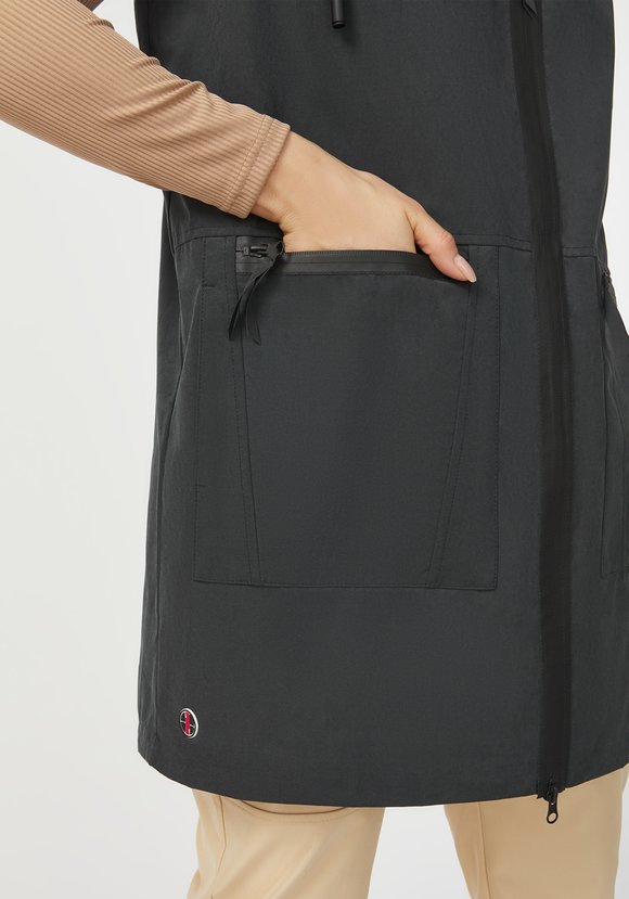 Жилет на молнии с капюшоном шир.  580, рис. 3