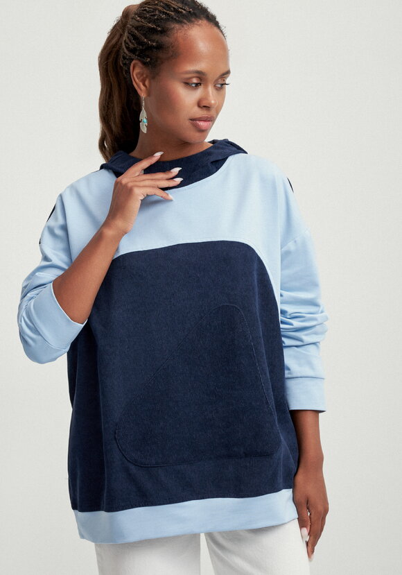 Худи оверсайз комбинированное шир.  580, рис. 16