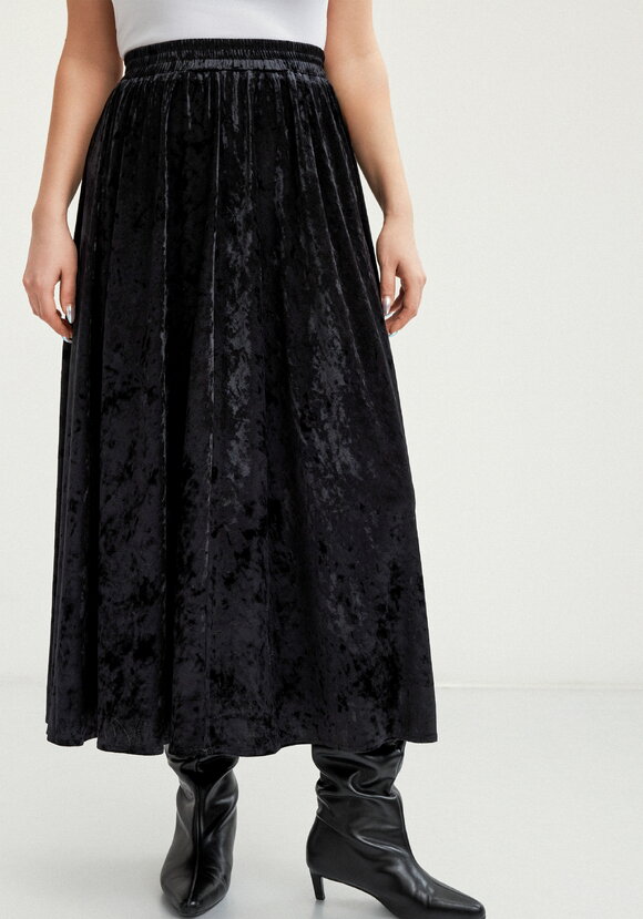 Юбка полусолнце из бархата шир.  580, рис. 18