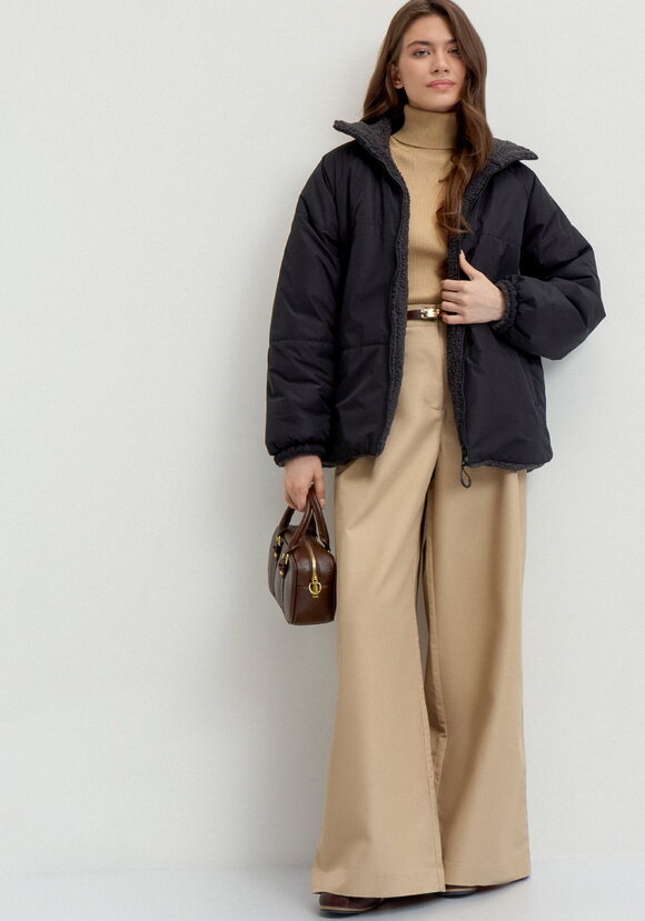 Двусторонняя куртка с высоким воротом шир.  580, рис. 22