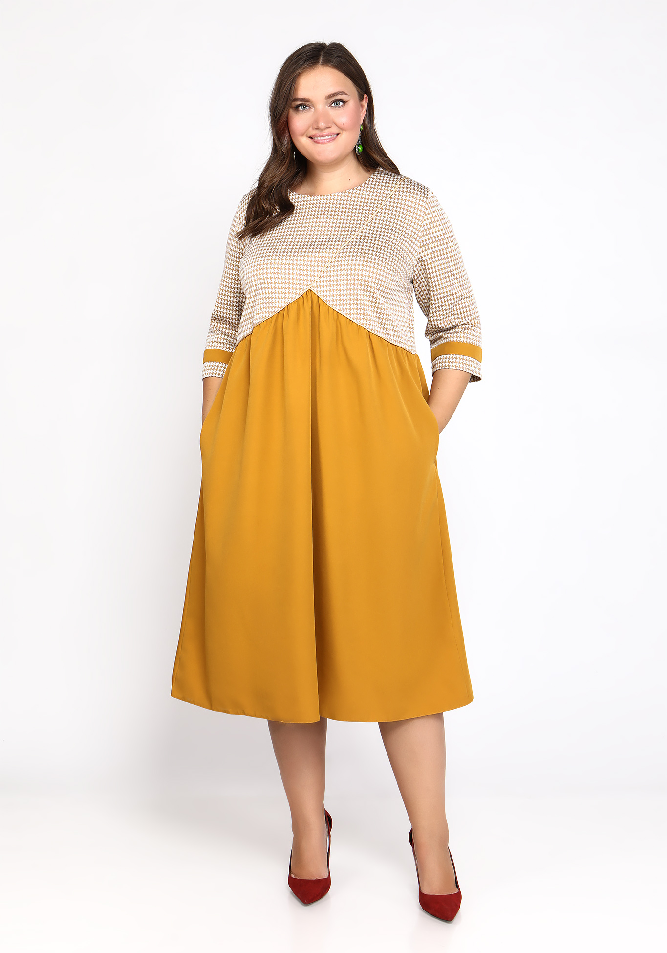 

Платье "Особый стиль", Горчичный