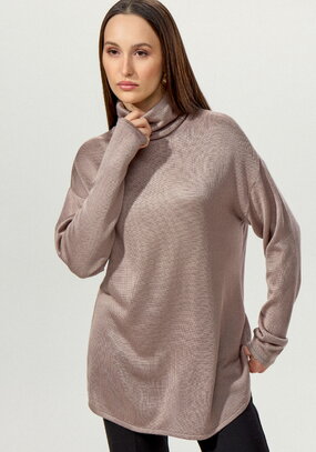 Удлиненная туника с воротником хомут