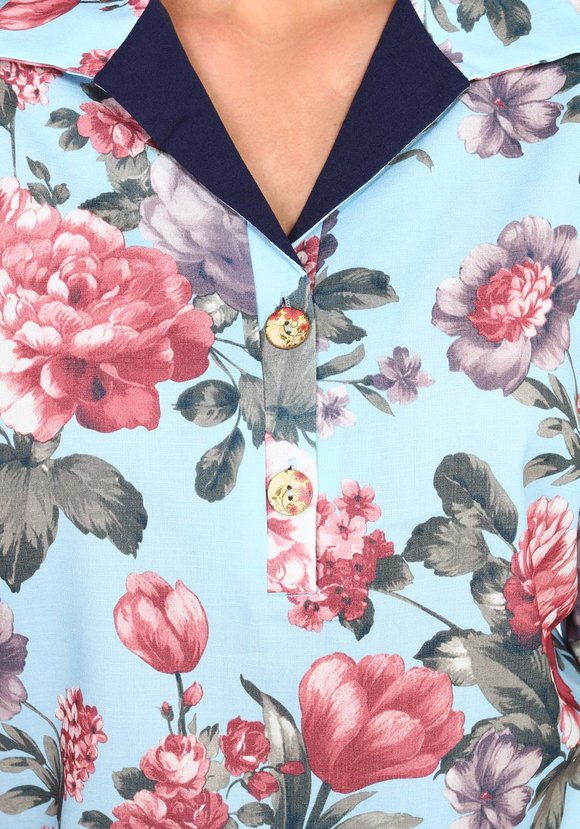 Костюм: брюки и блуза с отложным воротом шир.  580, рис. 5