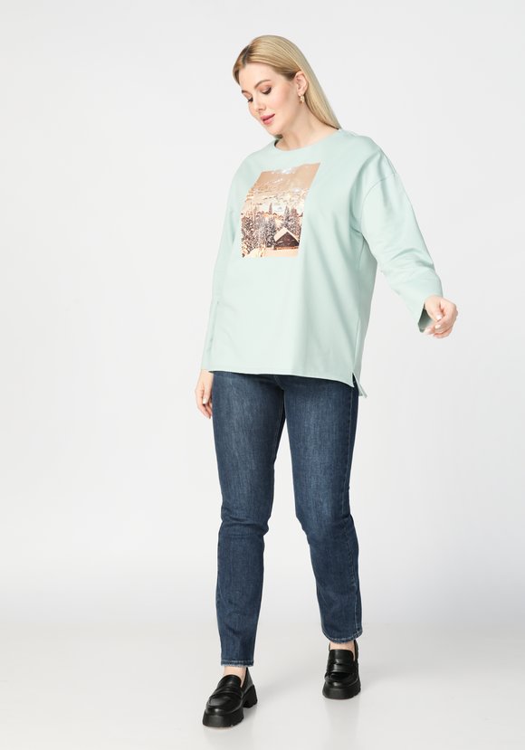 Лонгслив с термоаппликацией шир.  580, рис. 13