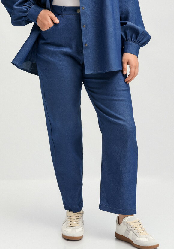 Брюки свободного кроя с поясом на резинке шир.  580, рис. 2