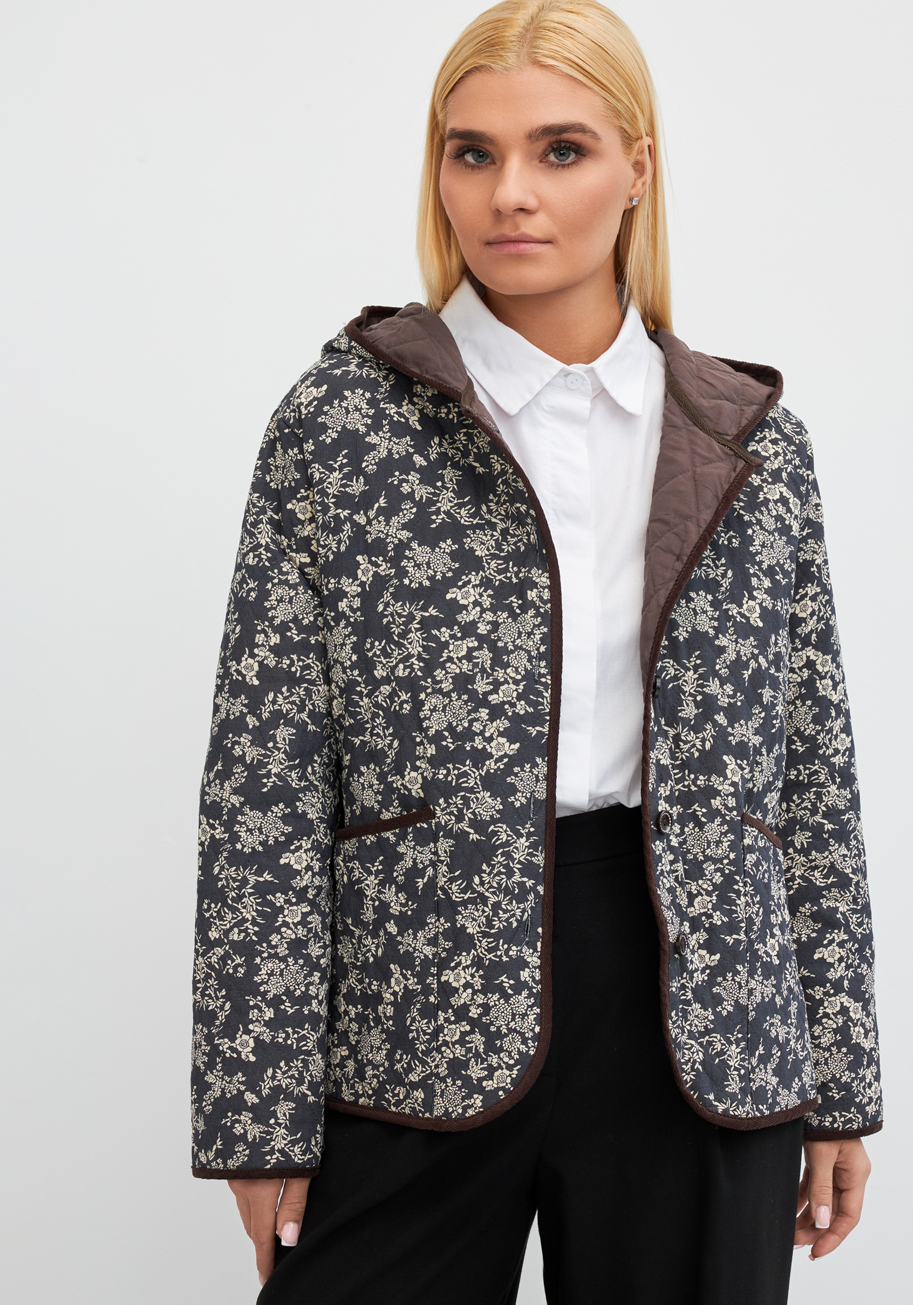 Куртка с цветочным принтом "Аманда"