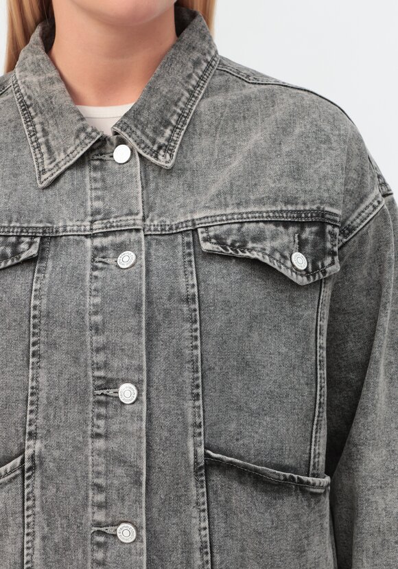 Джинсовая куртка Селена шир.  580, рис. 5