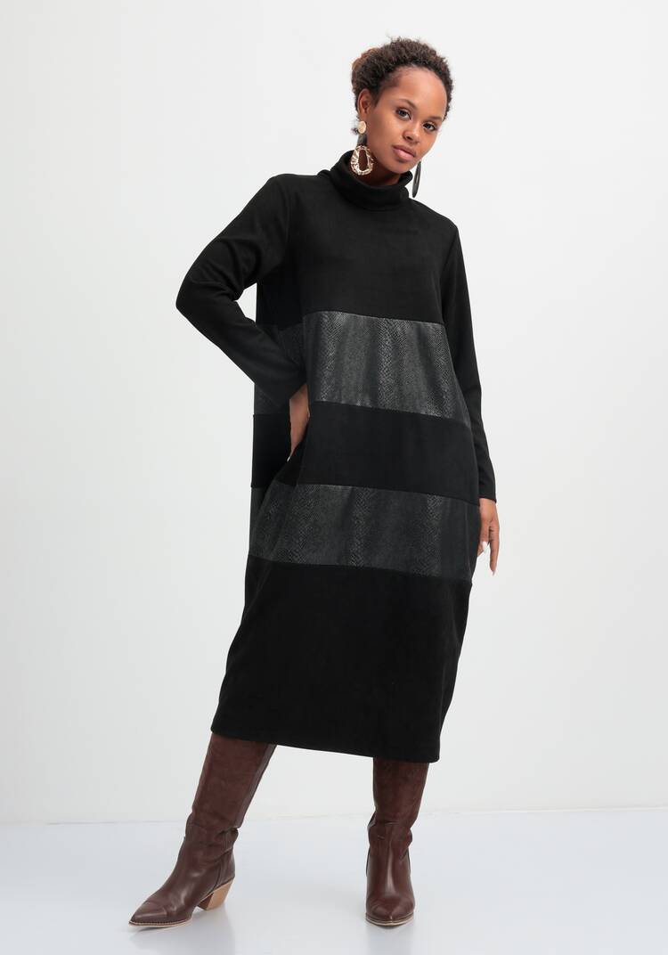 Платье с декоративными вставками шир.  750, рис. 16