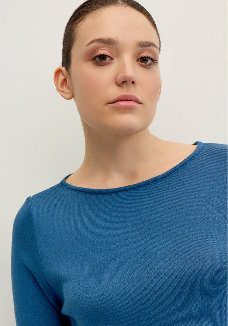 Джемпер свободный с горлом лодочкой шир.  750, рис. 12