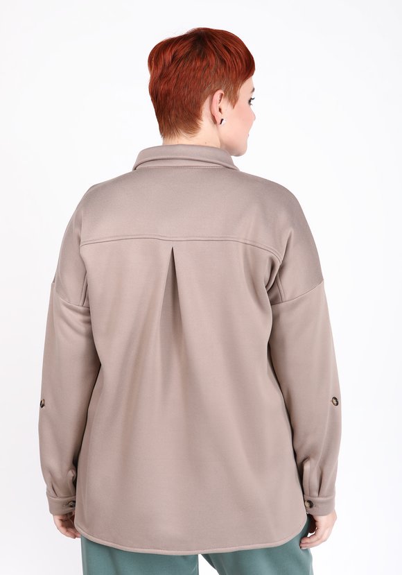 Рубашка удлиненная из футера с начесом шир.  580, рис. 11