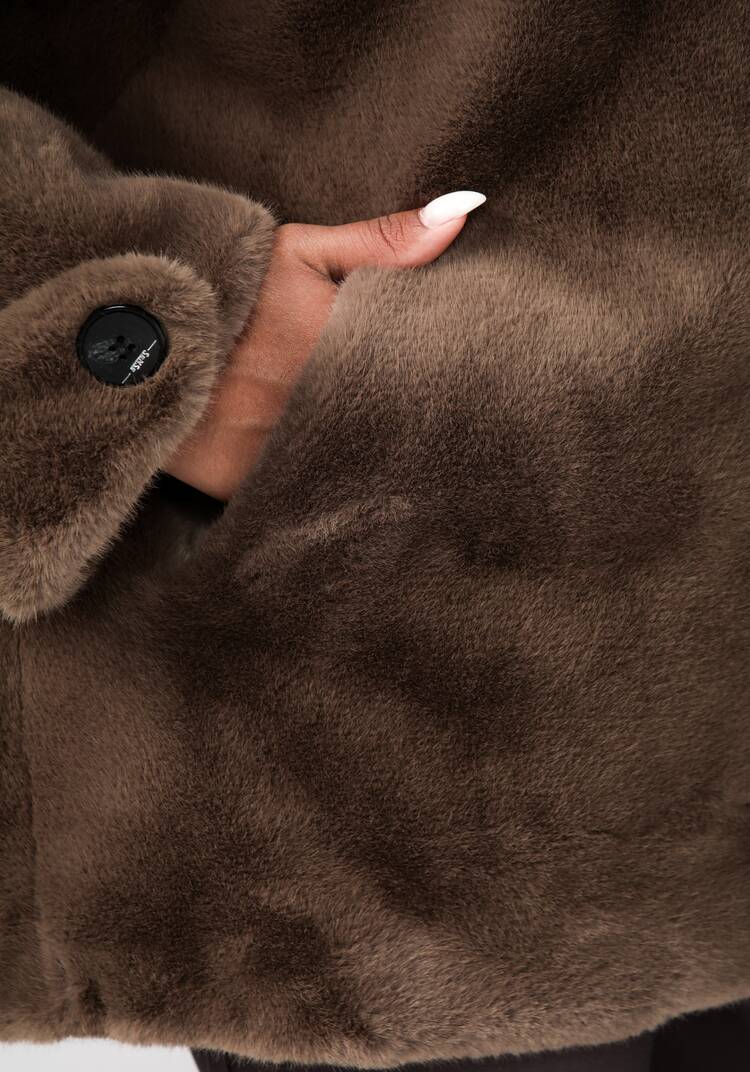 Полупальто из экомеха Моника шир.  750, рис. 7