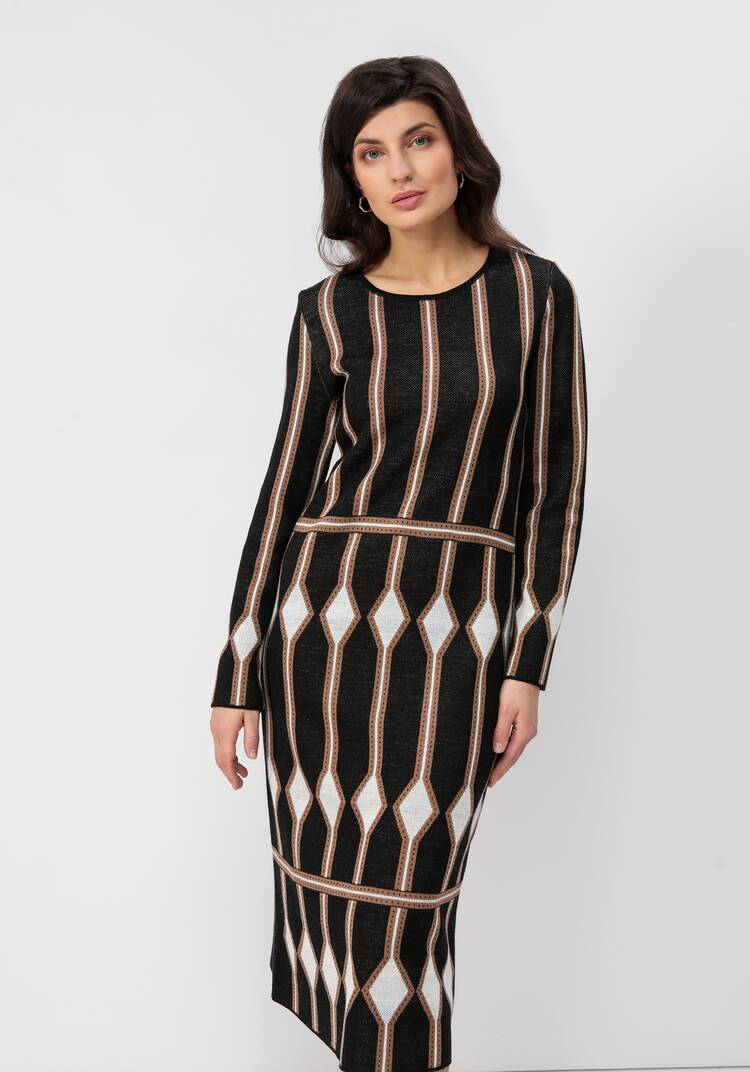 Платье с рисунком ромб шир.  750, рис. 4