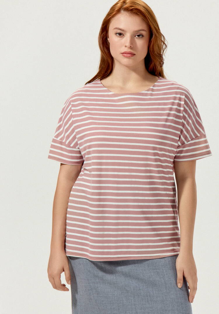 Футболка в горизонтальную полоску шир.  750, рис. 4