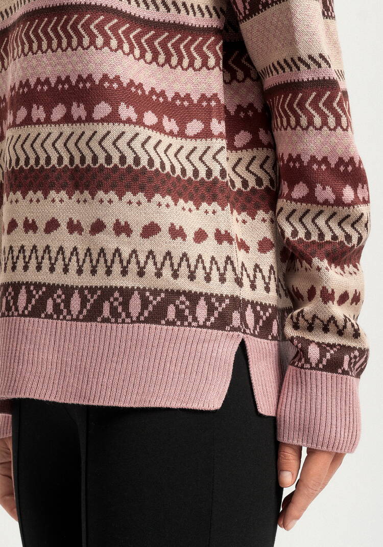 Джемпер со скандинавским рисунком шир.  750, рис. 14