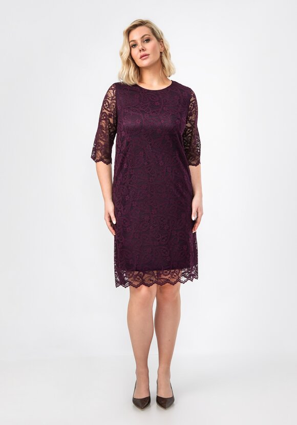 Платье из эластичного гипюра шир.  580, рис. 33