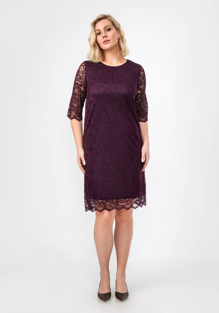 Платье из эластичного гипюра шир.  750, рис. 33